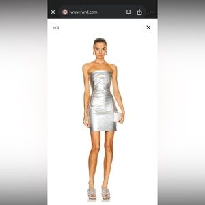 Rick Owens Metallic Strapless Dress
